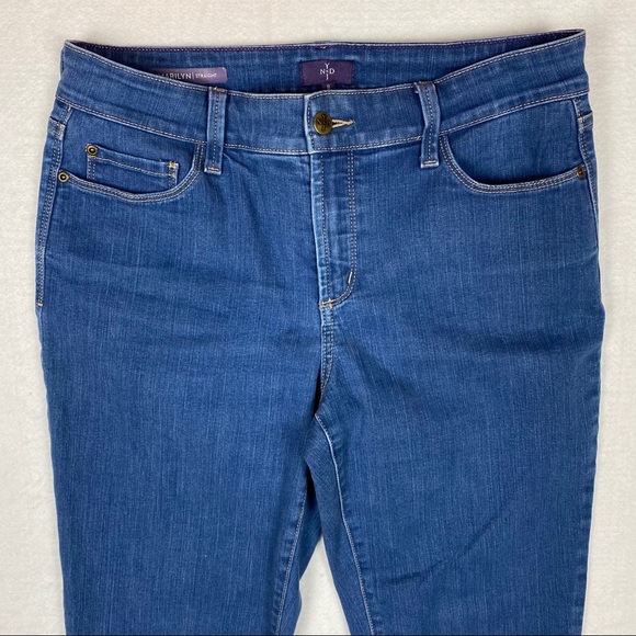 NYDJ Marilyn Stretch Medium Wash Straight Leg Jean - Picture 3 of 8